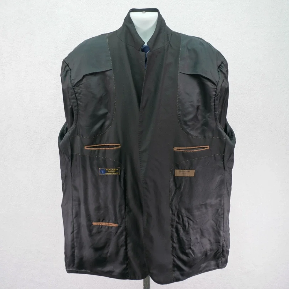 Pronto Uomo Signature Italy Black Super‎ 120s Wool Blazer 56L / Slim Fit 58L